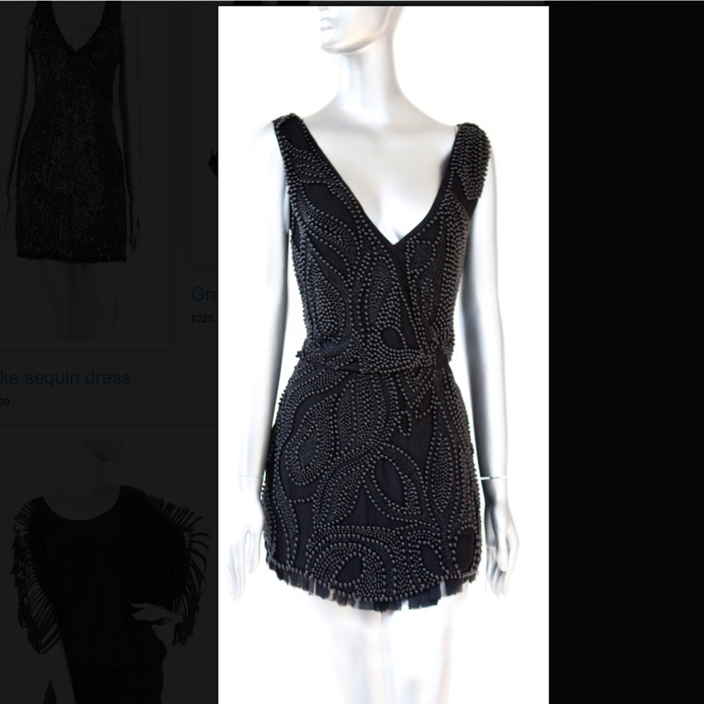 Cecilia De Bucourt pearl embellished mini dress